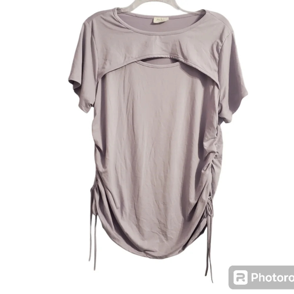 NWOT Free Kisses Women's Cutout Ruched Top Blouse 2X